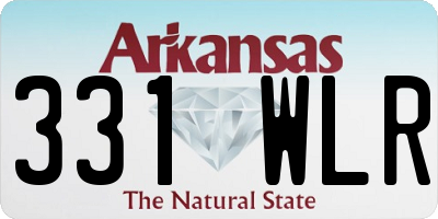 AR license plate 331WLR