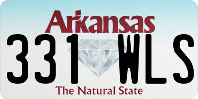 AR license plate 331WLS