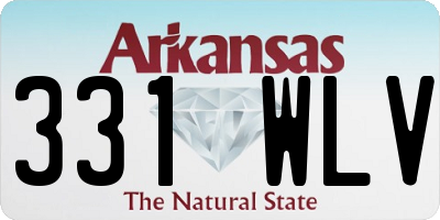 AR license plate 331WLV