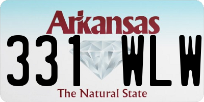 AR license plate 331WLW