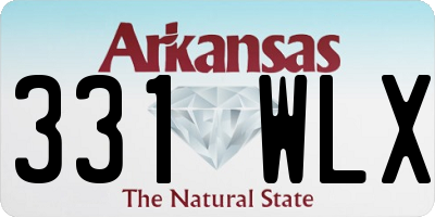 AR license plate 331WLX