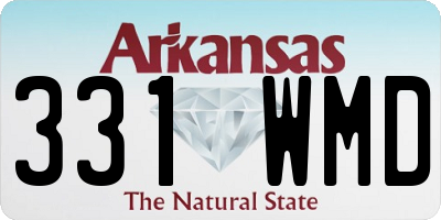 AR license plate 331WMD
