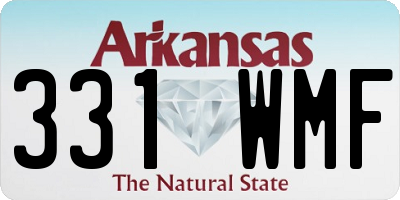 AR license plate 331WMF