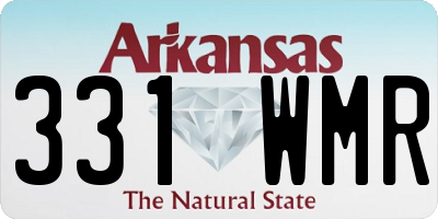 AR license plate 331WMR