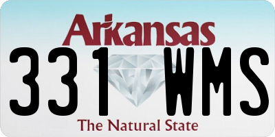 AR license plate 331WMS