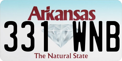 AR license plate 331WNB