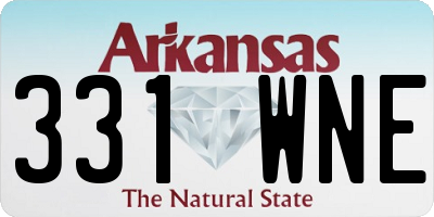 AR license plate 331WNE