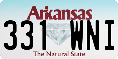 AR license plate 331WNI