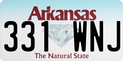 AR license plate 331WNJ