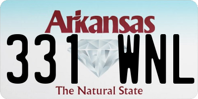 AR license plate 331WNL