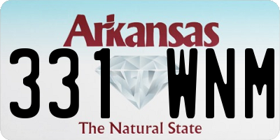 AR license plate 331WNM