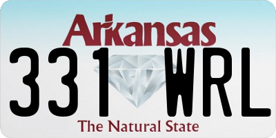 AR license plate 331WRL