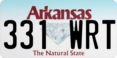 AR license plate 331WRT