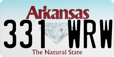 AR license plate 331WRW