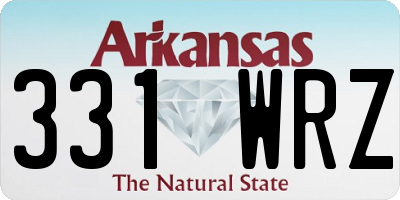AR license plate 331WRZ