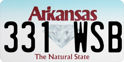 AR license plate 331WSB