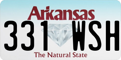 AR license plate 331WSH