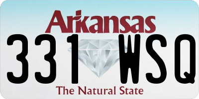 AR license plate 331WSQ