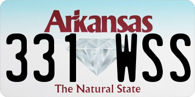 AR license plate 331WSS