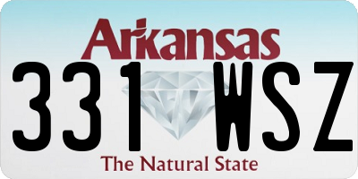 AR license plate 331WSZ