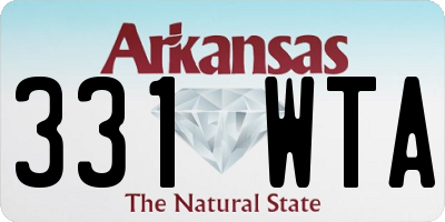 AR license plate 331WTA