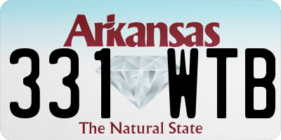 AR license plate 331WTB