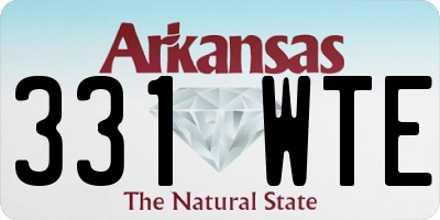 AR license plate 331WTE