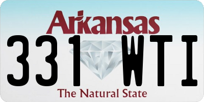 AR license plate 331WTI