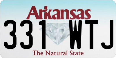 AR license plate 331WTJ
