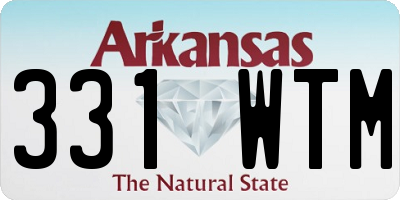 AR license plate 331WTM