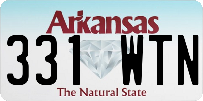 AR license plate 331WTN