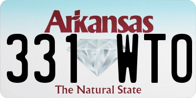 AR license plate 331WTO