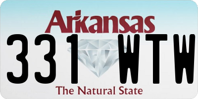 AR license plate 331WTW