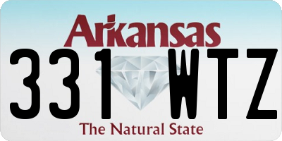 AR license plate 331WTZ