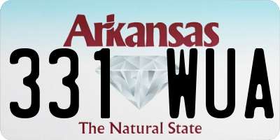 AR license plate 331WUA