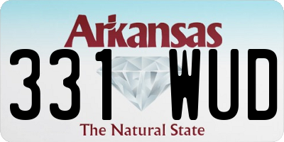 AR license plate 331WUD