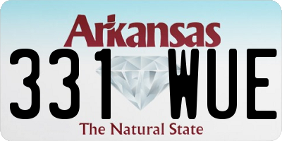 AR license plate 331WUE