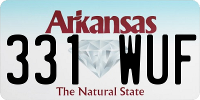AR license plate 331WUF