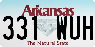 AR license plate 331WUH