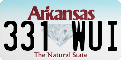 AR license plate 331WUI