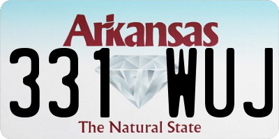 AR license plate 331WUJ