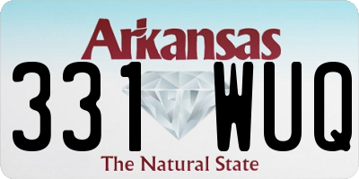 AR license plate 331WUQ