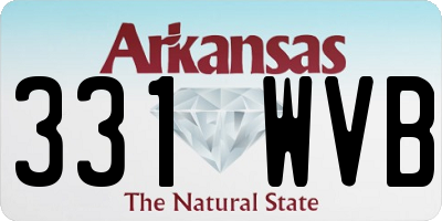 AR license plate 331WVB