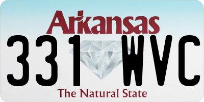 AR license plate 331WVC