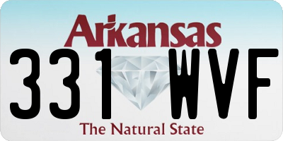 AR license plate 331WVF