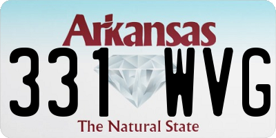 AR license plate 331WVG