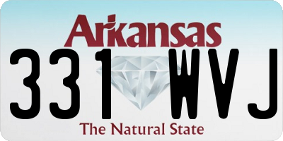 AR license plate 331WVJ