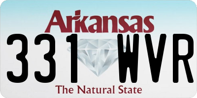 AR license plate 331WVR