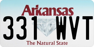 AR license plate 331WVT