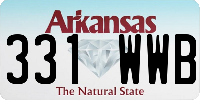 AR license plate 331WWB